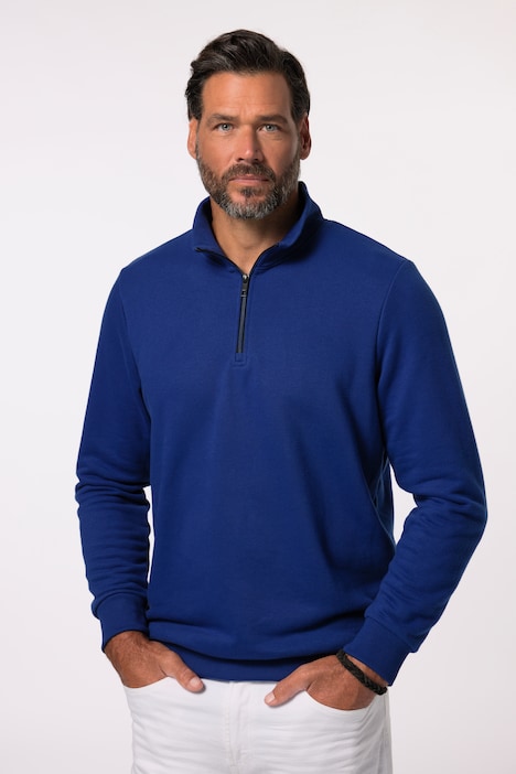 Troyer, Sweat, Stehkragen mit Zipper, bis 8 XL
