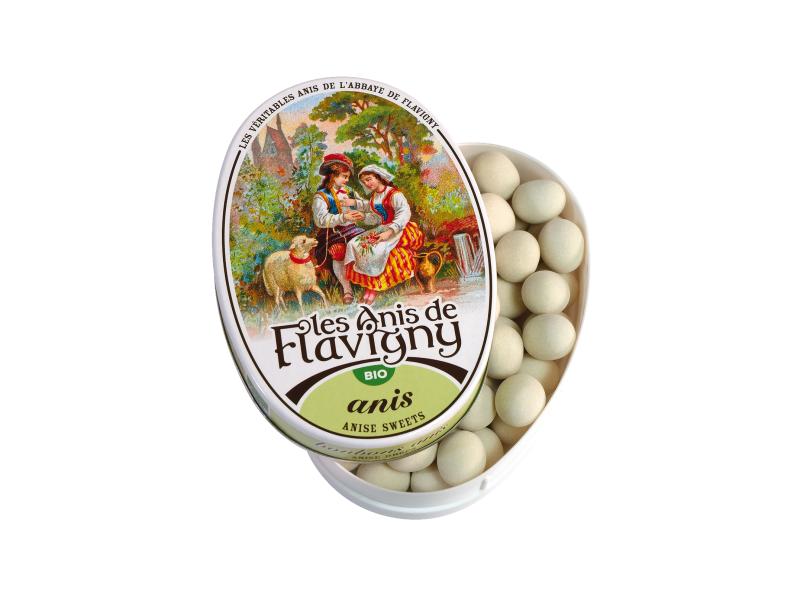 Les Anis de Flavigny Bio Anis Bonbons 50 g Lutschpastillen mit Anissamen