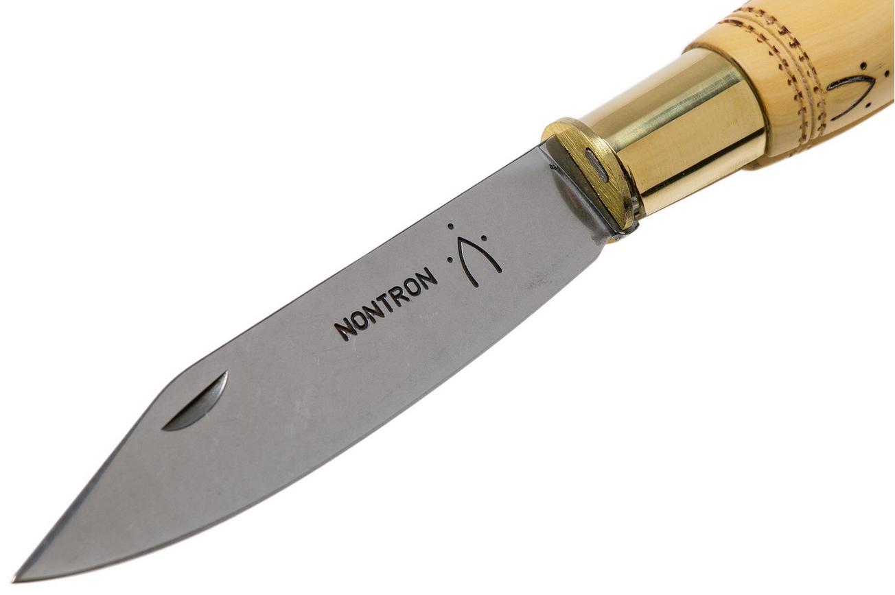 Nontron No. 30 Turning Ferrule, Boxwood, clog shape NN30 zakmes