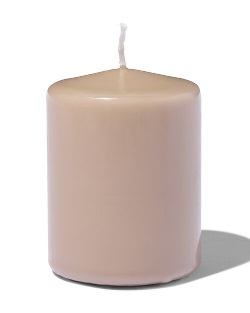 bougie brute 7x8cm naturelle