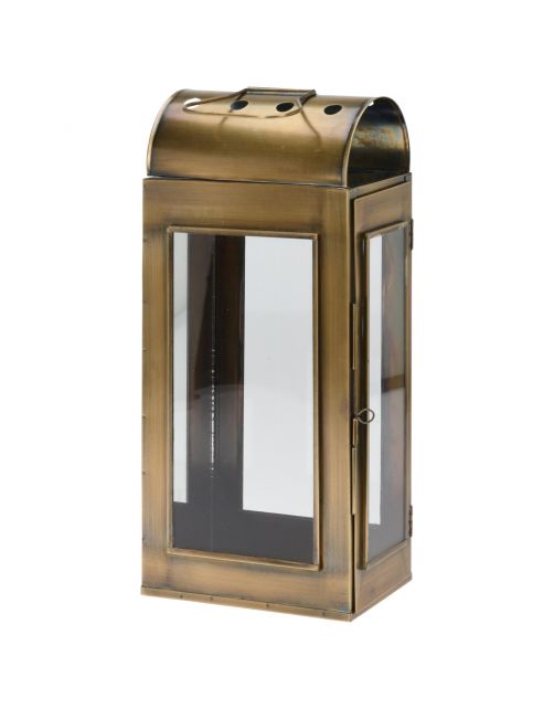 Homestyle Lantaarn - Verlichting - 18x12x40 cm Brons