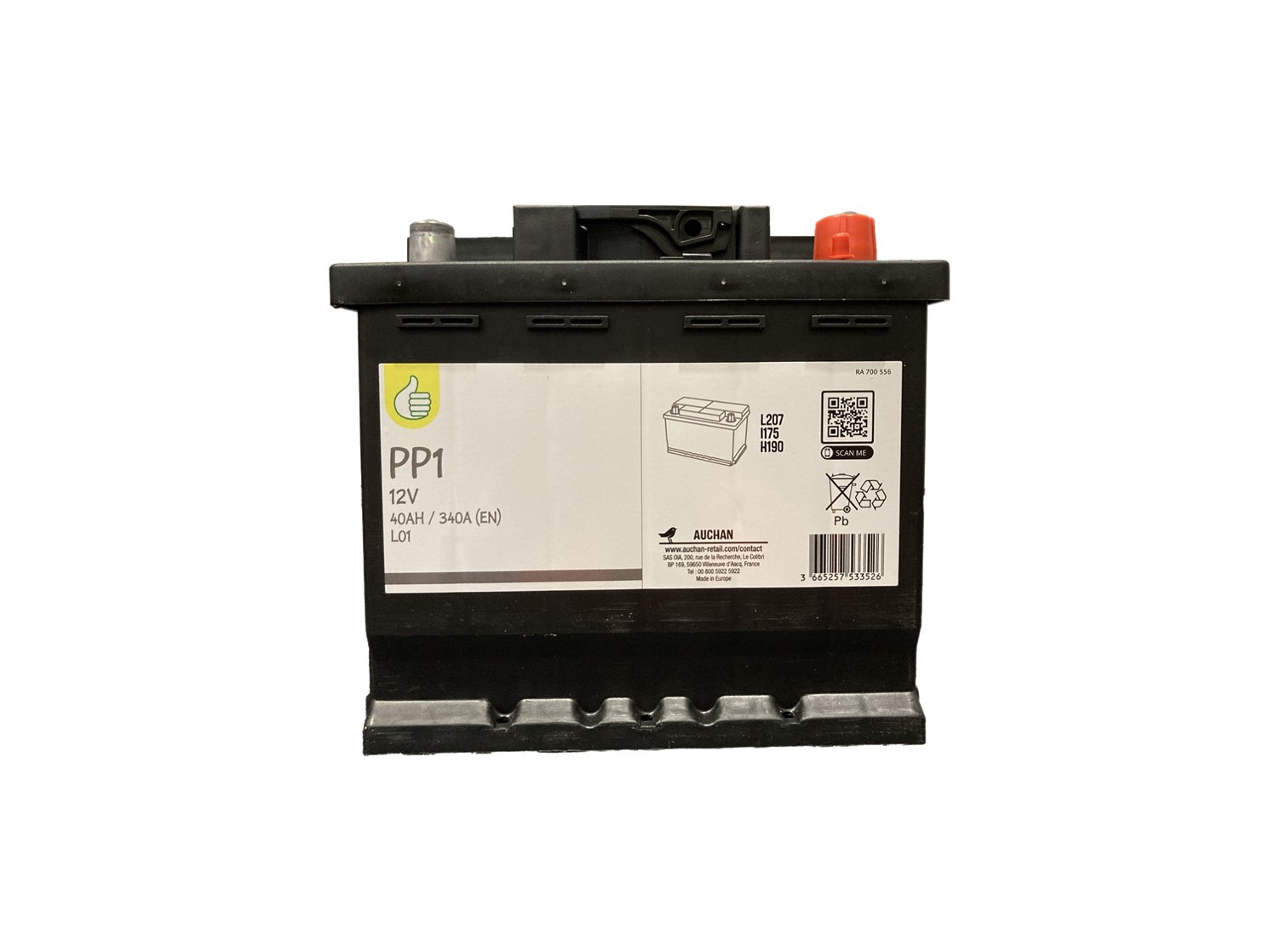 BATERIAS AUTO POLEGAR PP1 40AH/340A