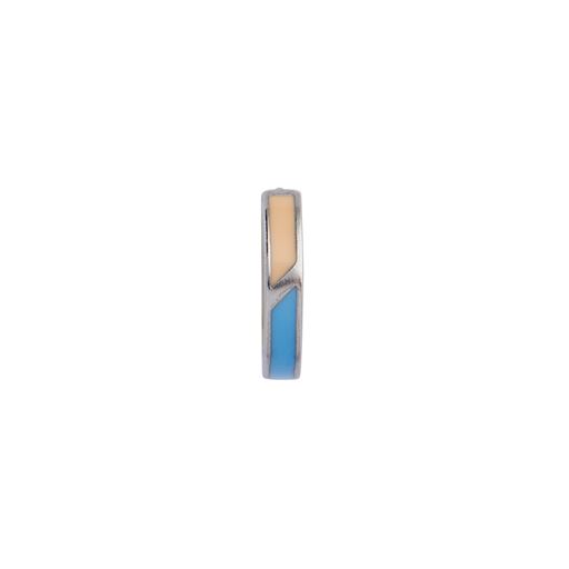 Stine A Petit Circus Huggie Ørering,  Blue/Pale Peach