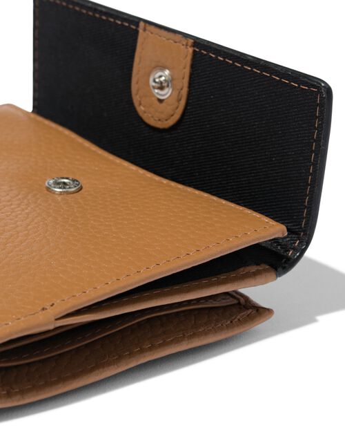 grand portefeuille en cuir noir avec blocage RFID