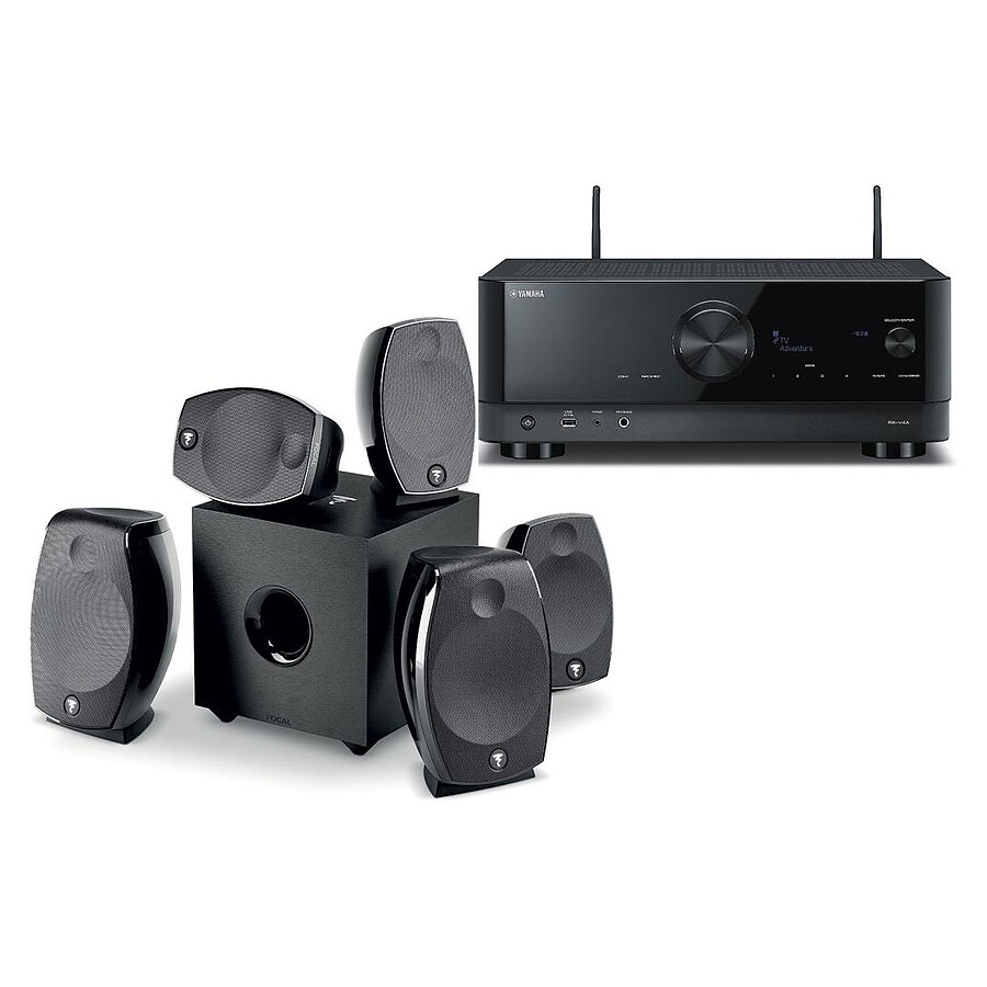 Yamaha RX-V4A Noir + Focal Sib Evo 5.1.2 Dolby Atmos