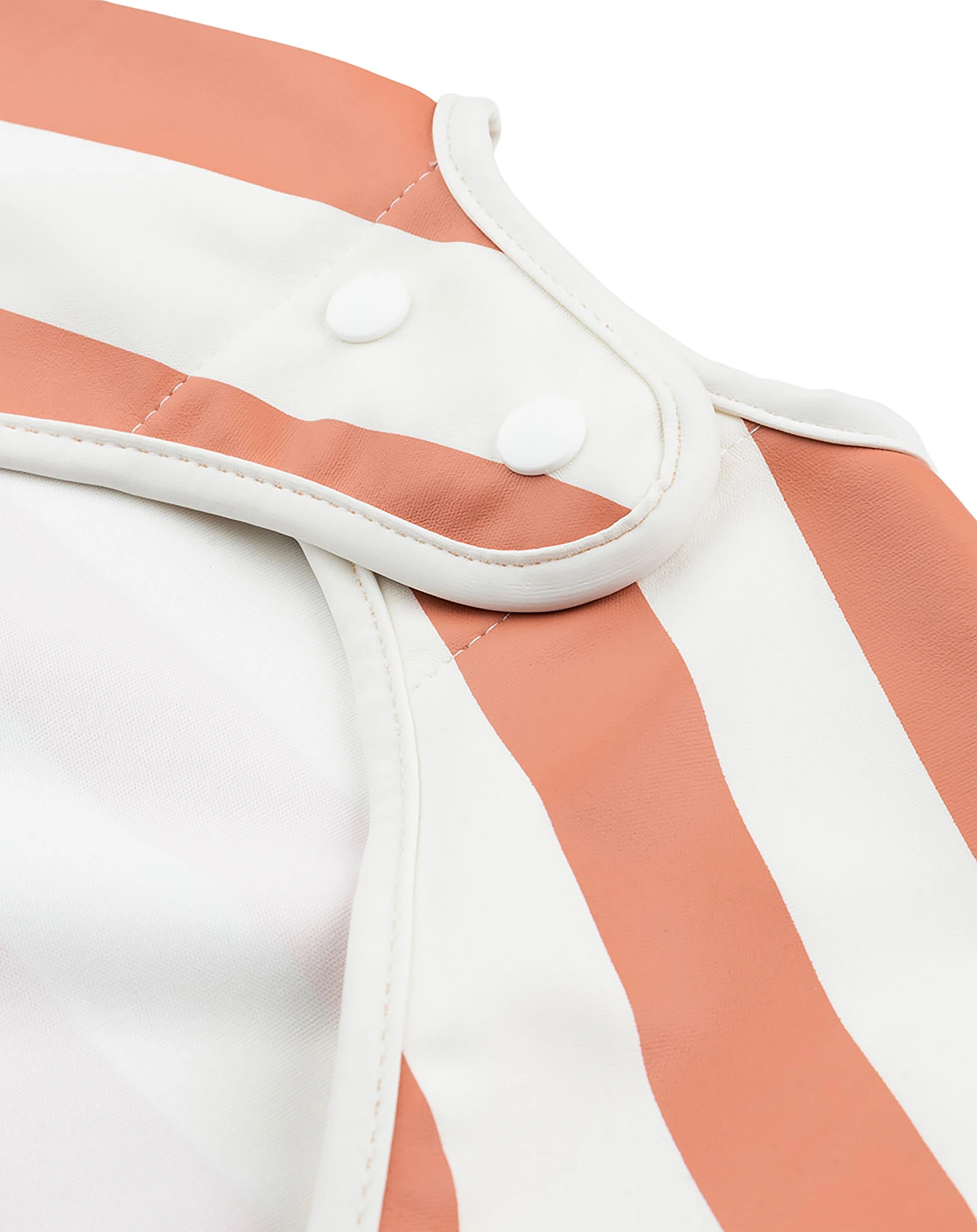 Ärmellätzchen STRIPES mit Auffangschale in papaya