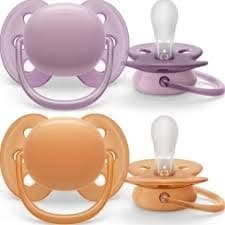 Philips Avent SCF091/33 Ultra Soft-sutter, 6-18 måneder, 2 stk, rødlig