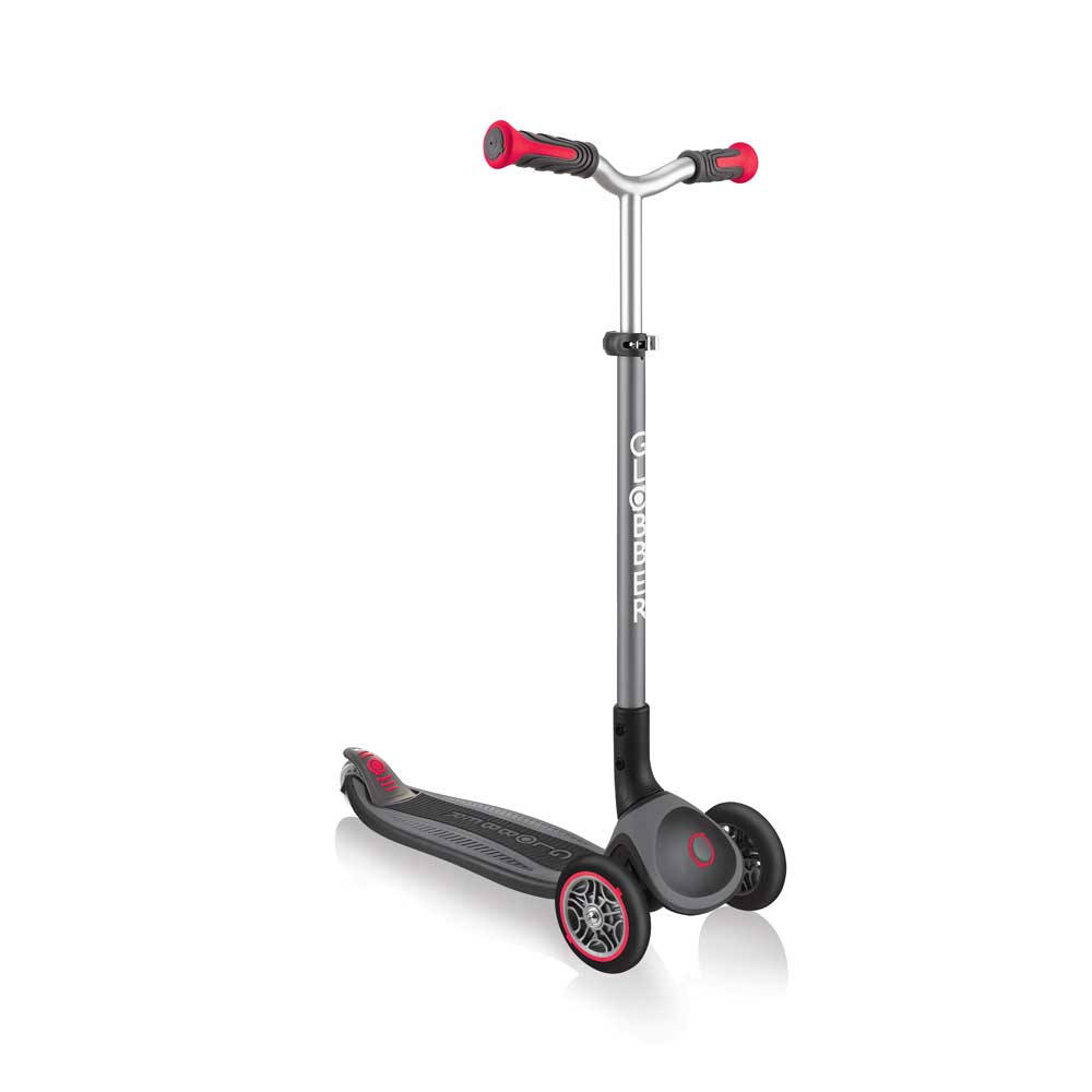 Globber Master Scooter schwarz rot