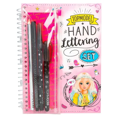 Depesche TOPModel Hand Lettering Set, Buch & Stifte-Set