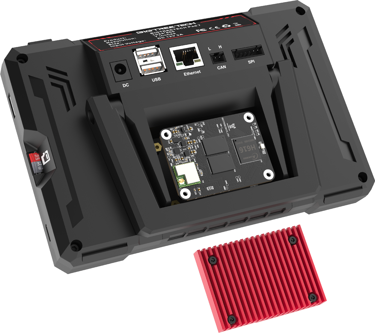 BIGTREETECH  Pad 7, 1 Stk    Kapazitiver 7 Zoll-IPS-Touchscreen mit Touch-Feedback
