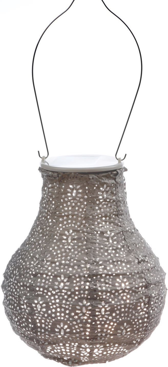 Lumiz solar lampion Fan taupe D 16 H 20 cm