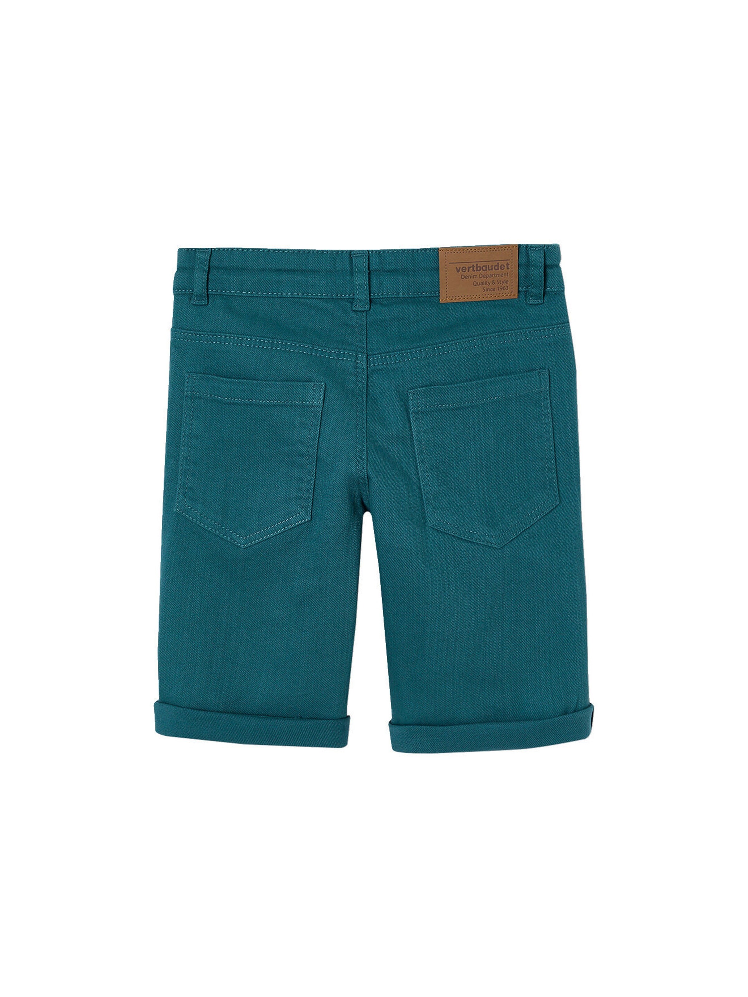 Vertbaudet Jungen Shorts, Bundweite verstellbar tannengrün