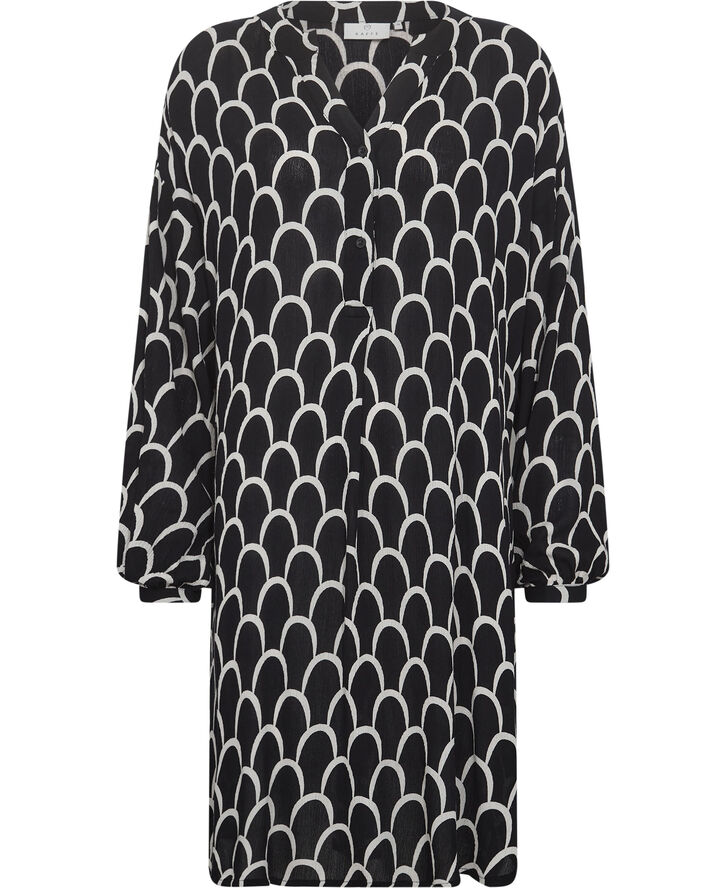 Kaffe KAkarina Amber Dress Black and white graphic print