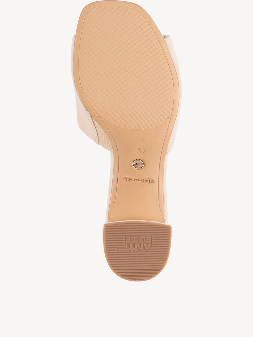 Leren Slipper - beige