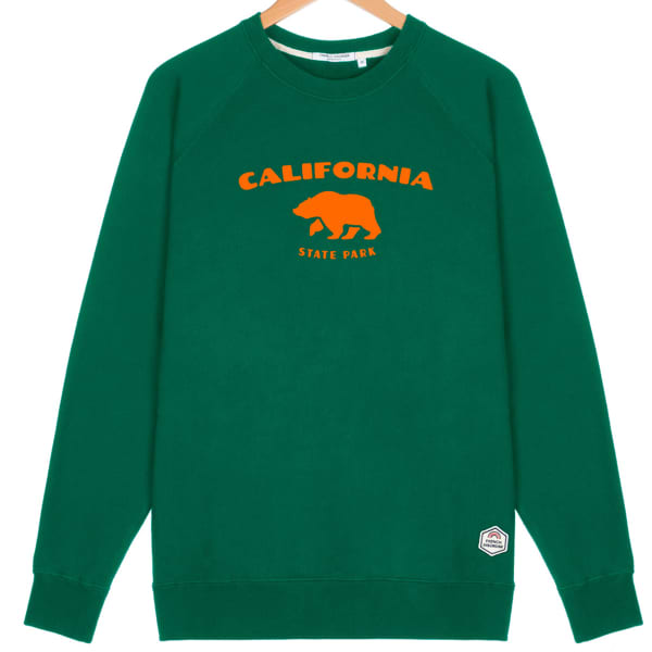 Sweatshirt FRENCH DISORDER CLYDE CALIFORNIA STATE BOTTLE GREEN