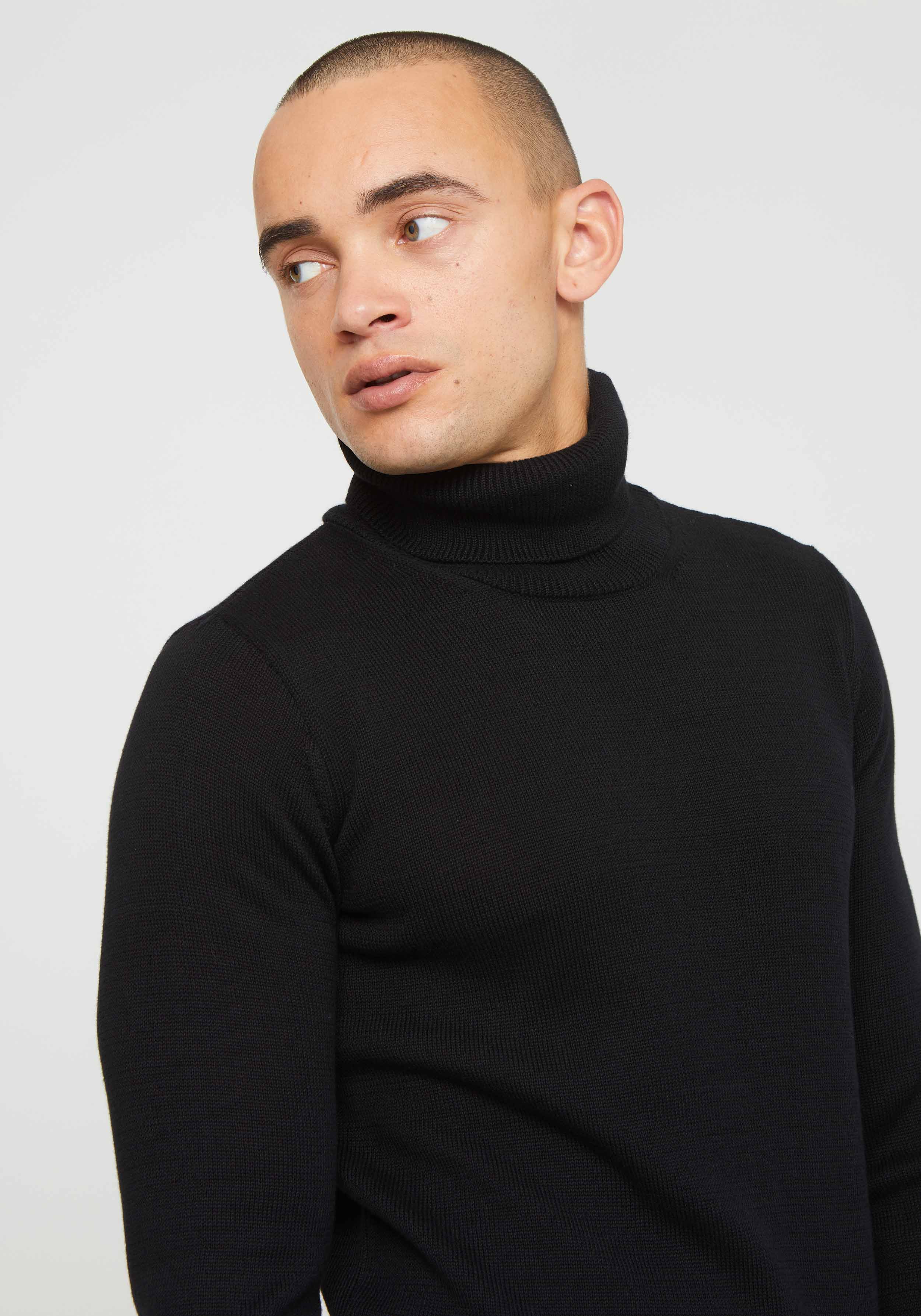 Recolution Rollkragenpullover Pine Black