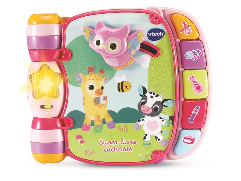 Vtech Super livre enchanté des Baby loulous rose -FR- Lädt zum Spielen, Zuhören und Mitsingen ein