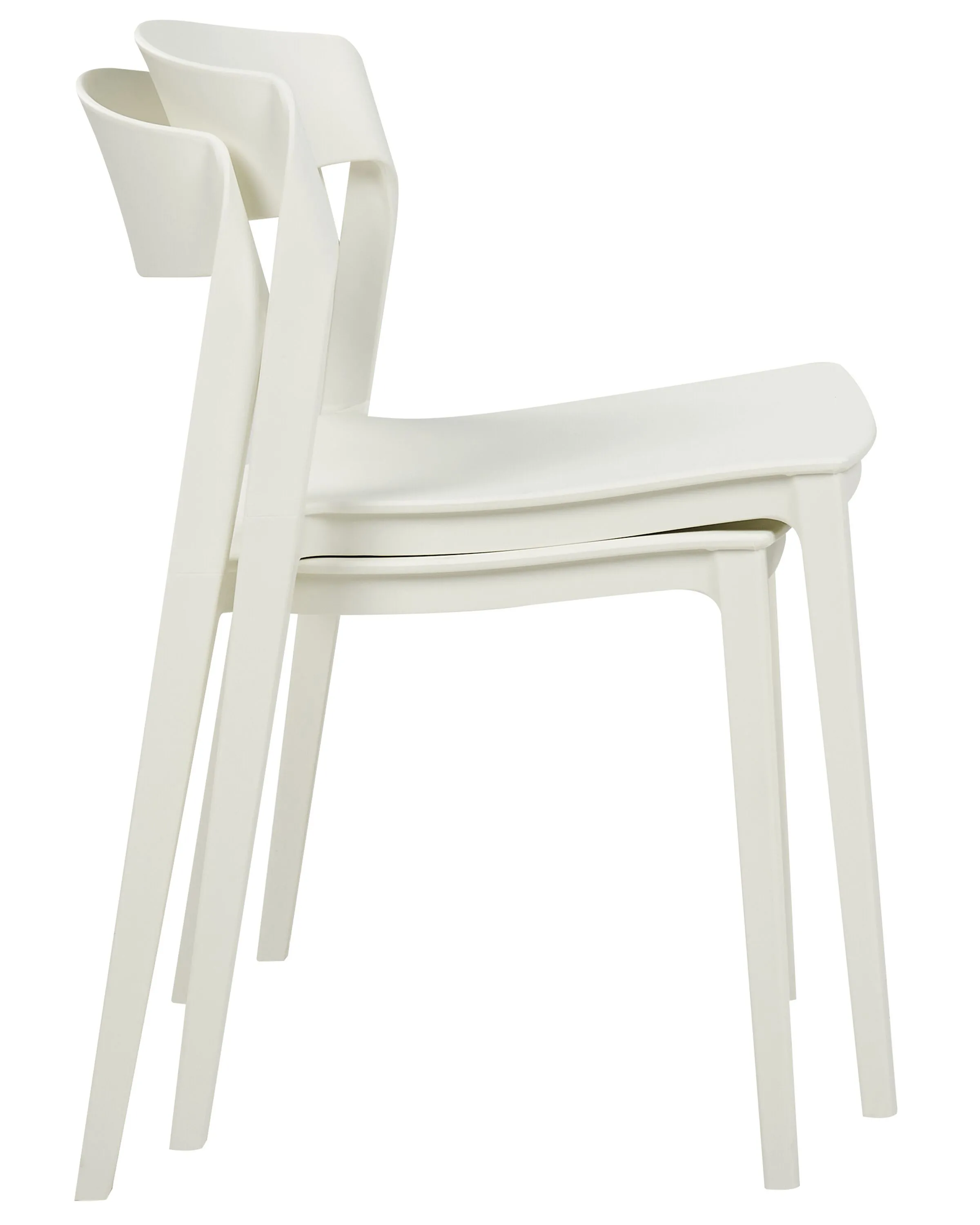 Set van 2 eetkamerstoelen SOMERS Wit