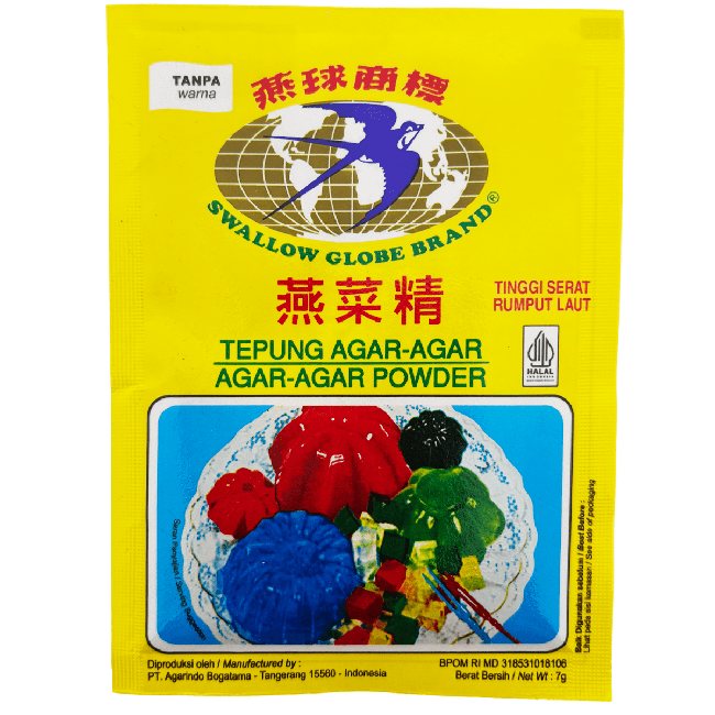 Cap Swallow Serbuk Agar Agar Poeder Wit 7g