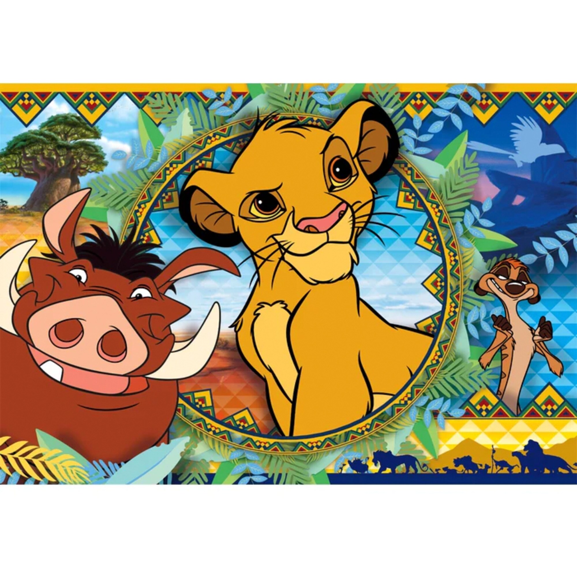 Clementoni Puzzle Kinderpuzzle Supercolor - Disney Der König der Löwen