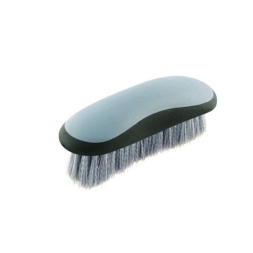 Escova macia Roma Dandy para cavalos, cinza