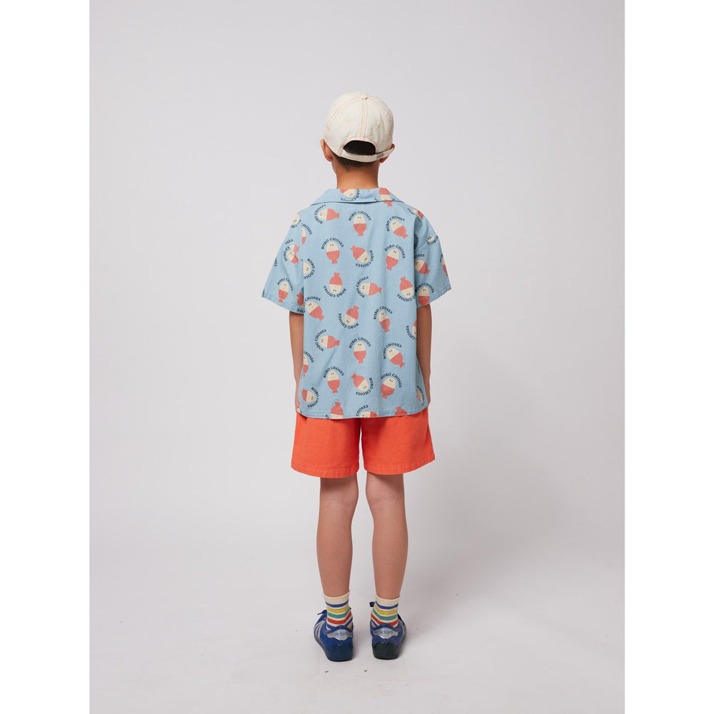 Køb Bobo Choses Lys Blue Morning Egg All Over Lys Denim Skjorte