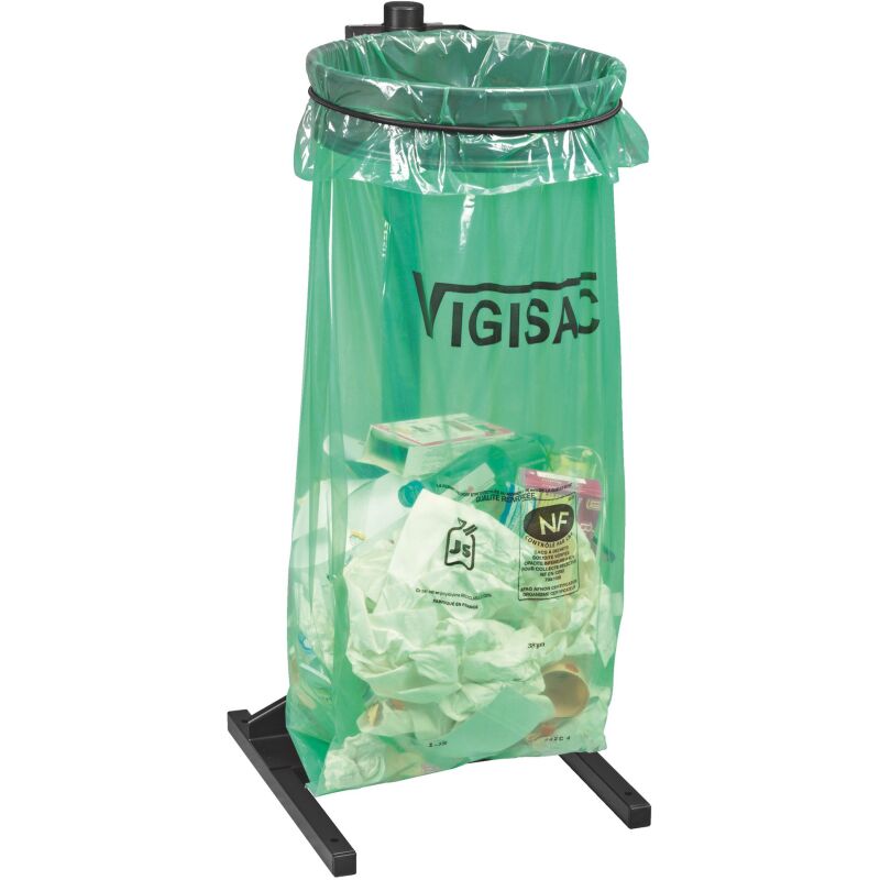 Sac poubelle 110 litres NF Vigisac vert translucide - 250 sacs