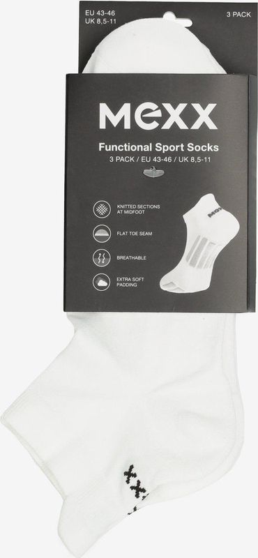 Mexx Sportsocks (3-pack) White - Maat 43/46