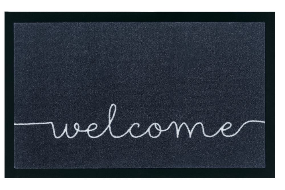 Strapazierfähige Fußmatte CLEAN WELCOME 75x45cm anthrazit Fußabtreter Modern Design