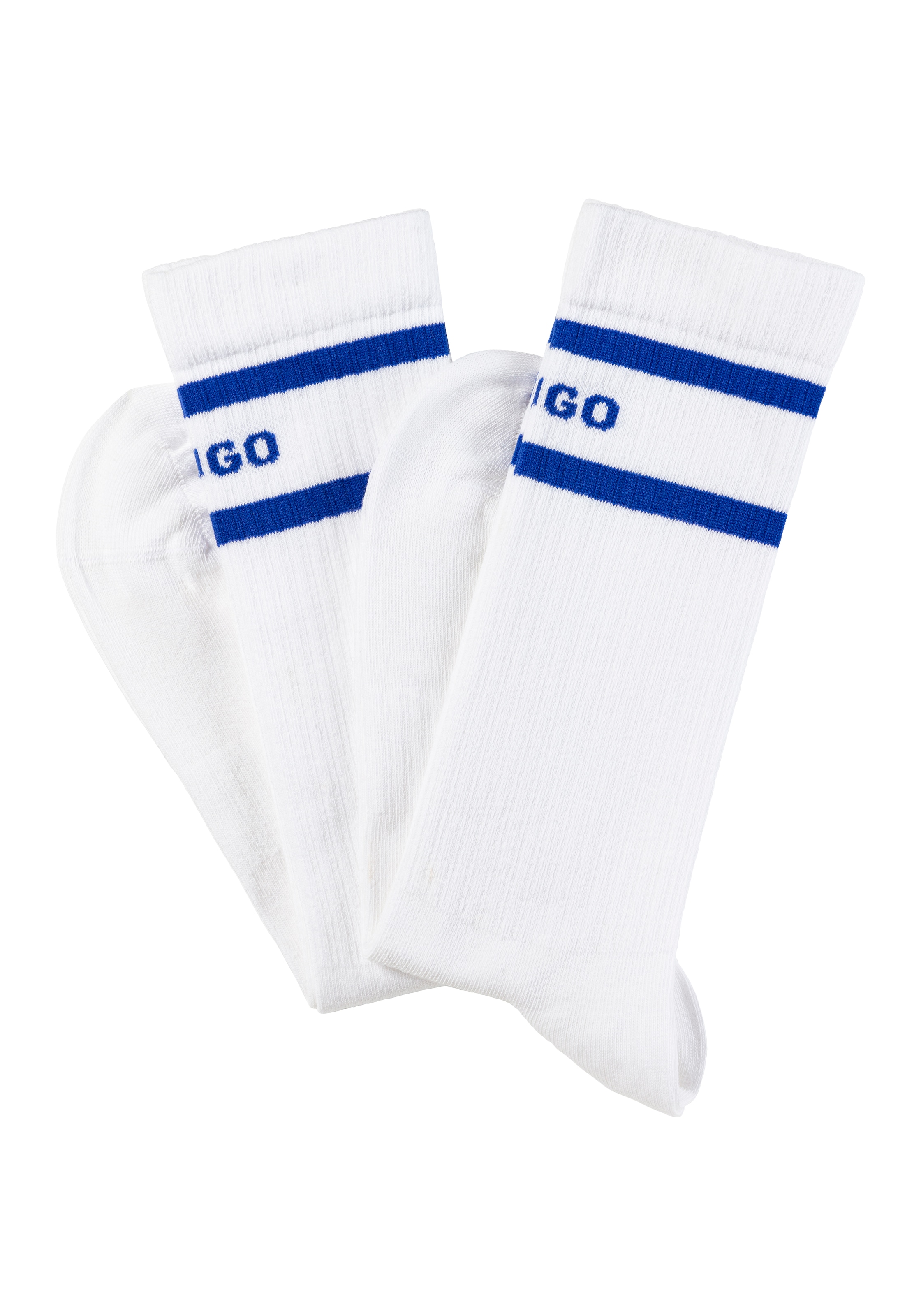 HUGO Blue Freizeitsocken »2P SK BLUE STRIPE CC« 2 Paar tlg. Unisex Sportsocken High