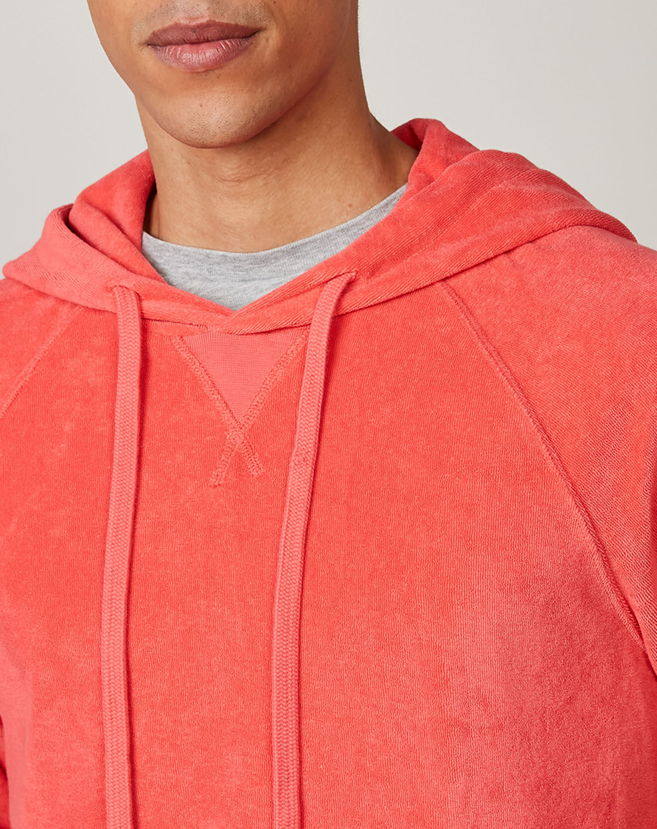 Hartford Sweat à capuche en éponge rouge