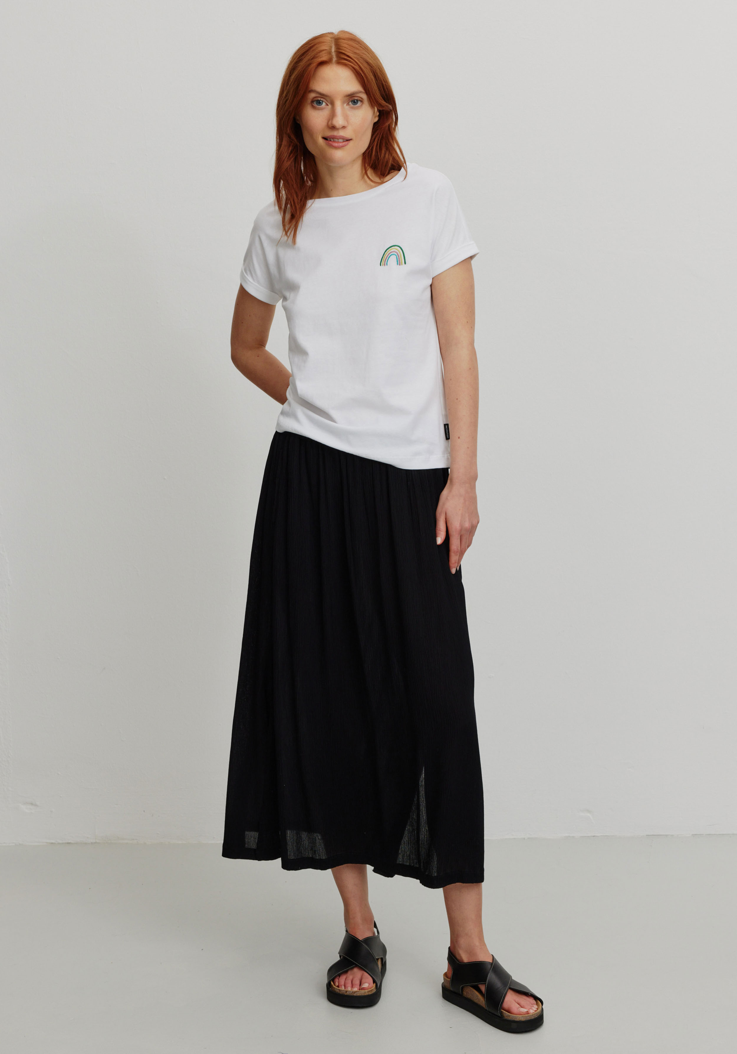 Recolution T-Shirt Cayenne Rainbow White