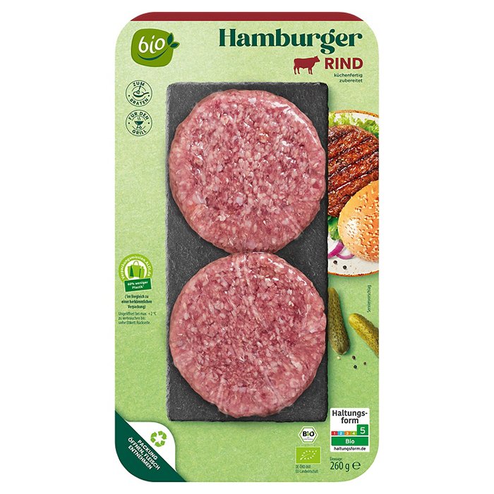 GUT BIO Bio-Rind Burger 260 g