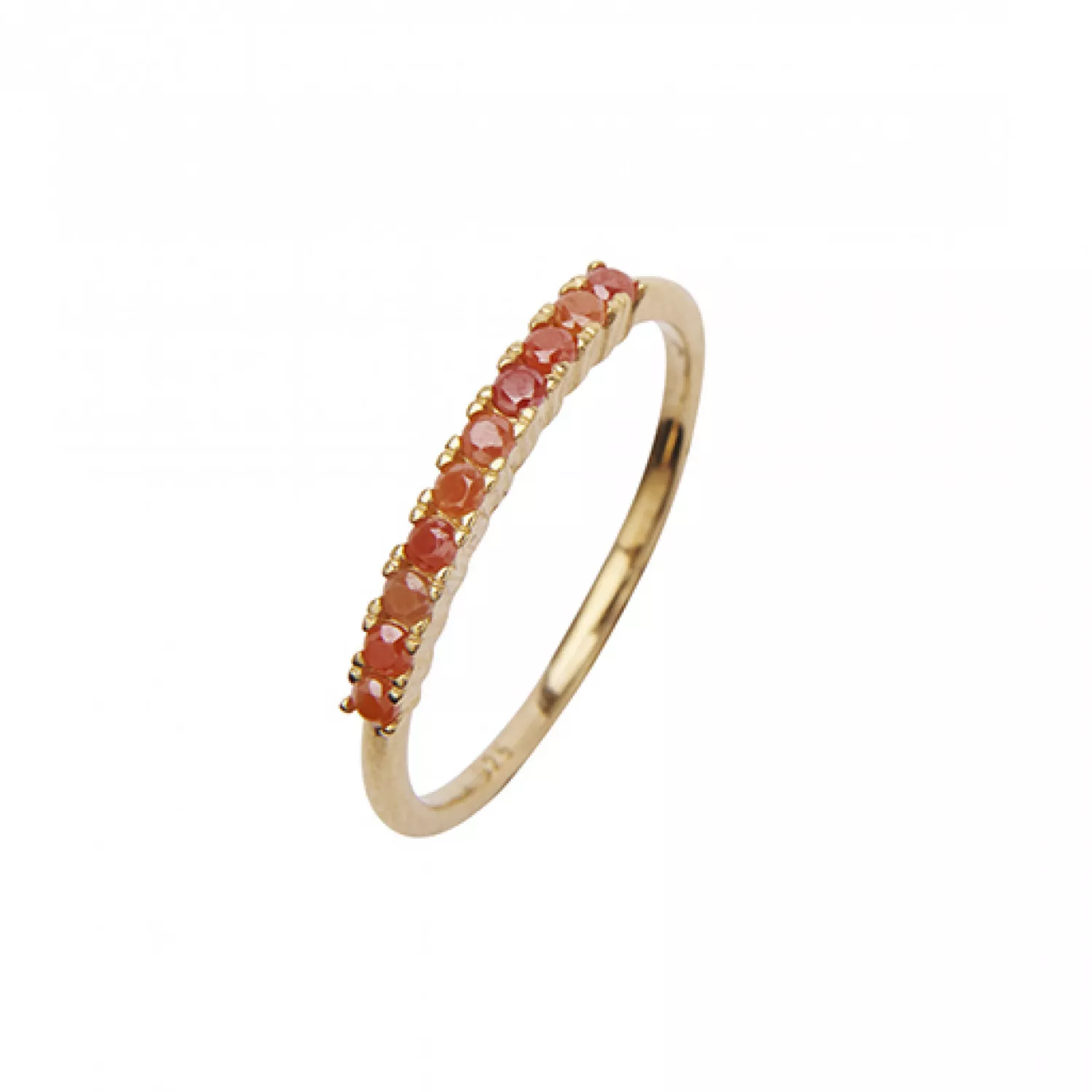 Pico Fineley Crystal Coral Ring 24 kt. Forgyldt Sølv N04002-Coral