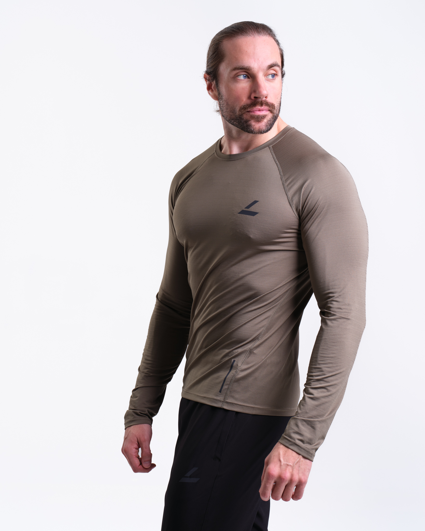 LEVITY Core Run LS M Dusty Green