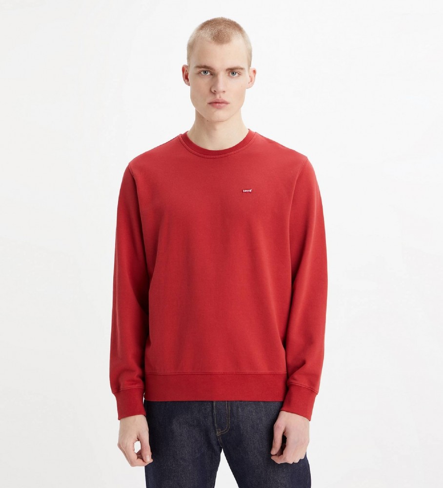 Moletom Levi's Original com gola redonda, vermelho