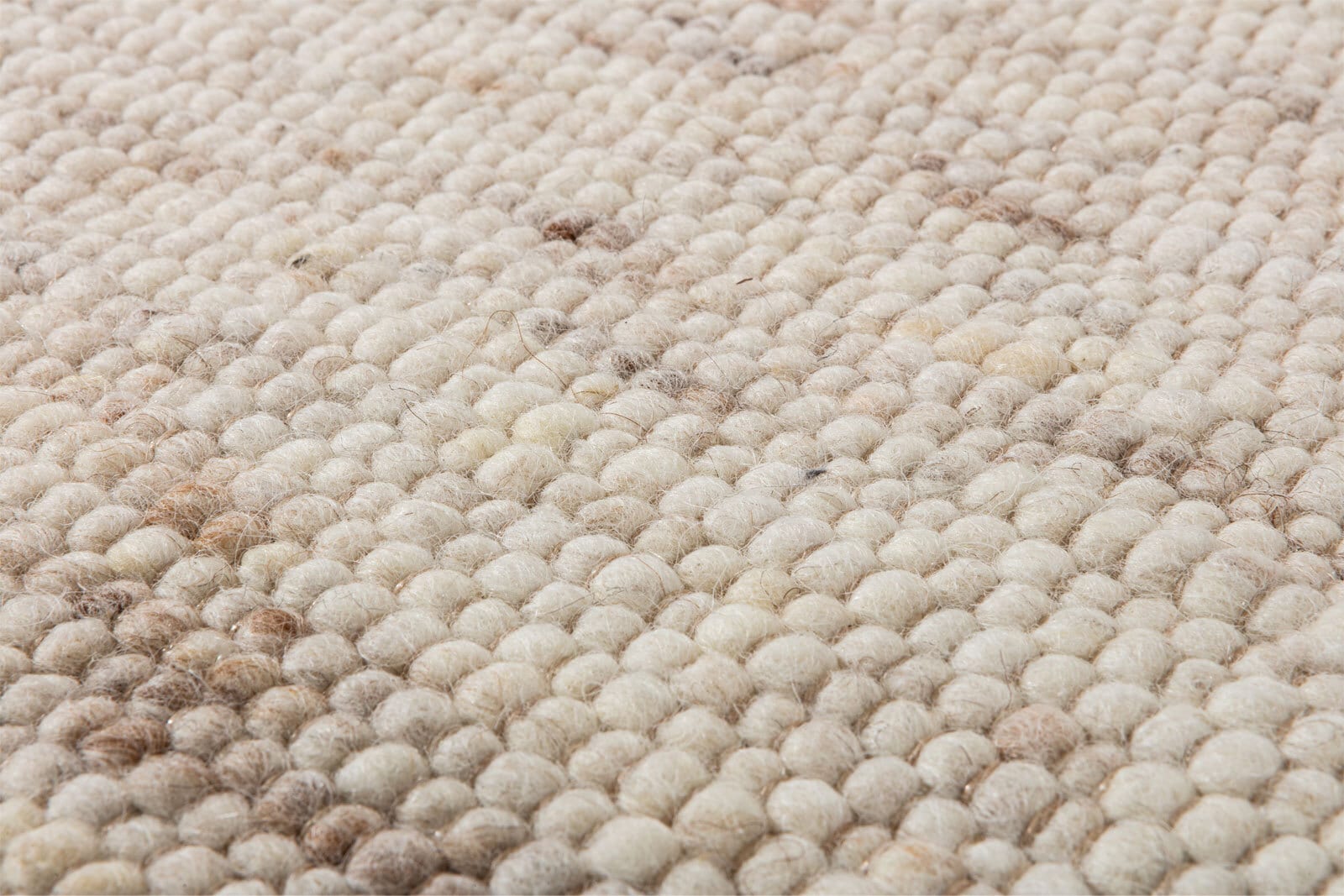 Wollteppich WOLFEGG Bubbles 170 x 230 cm beige