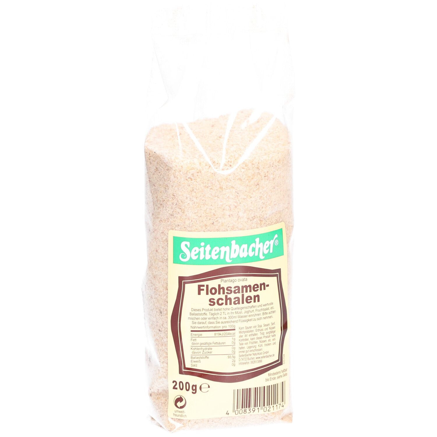 Seitenbacher Flohsamenschalen (Plantago ovata)