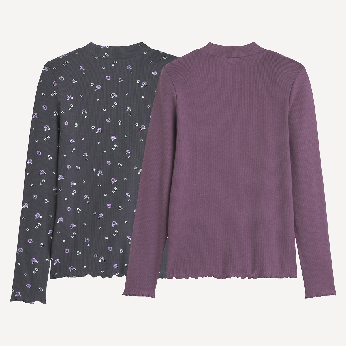 COLEÇÃO LA REDOUTE<br>Conjunto de 2 golas altas caneladas