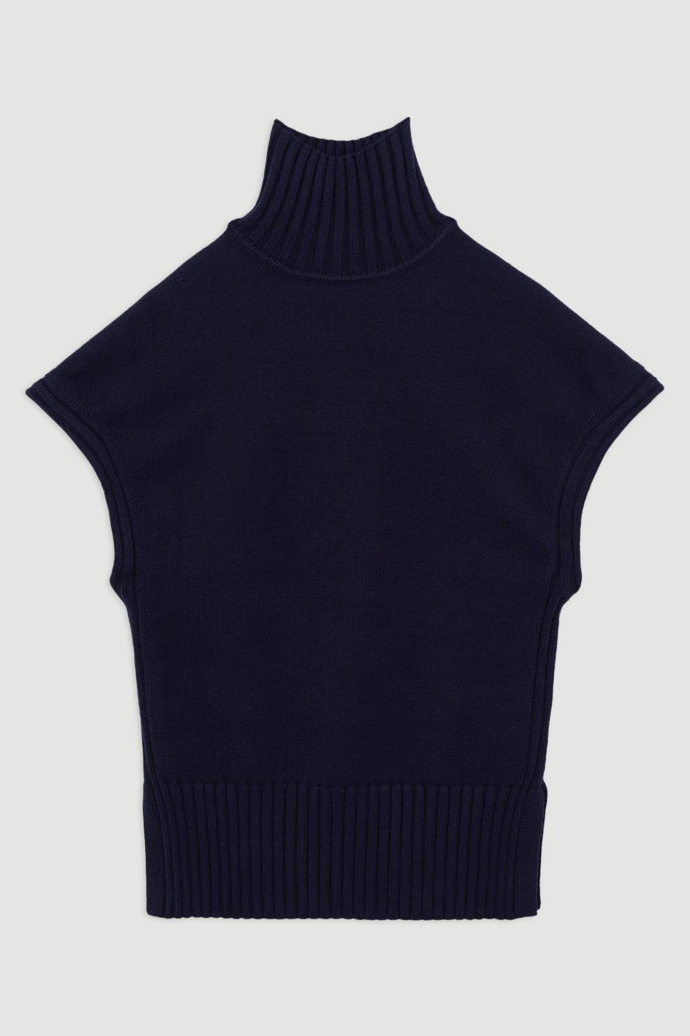 KarenMillen Tunique tricotée à col haut en mélange de viscose