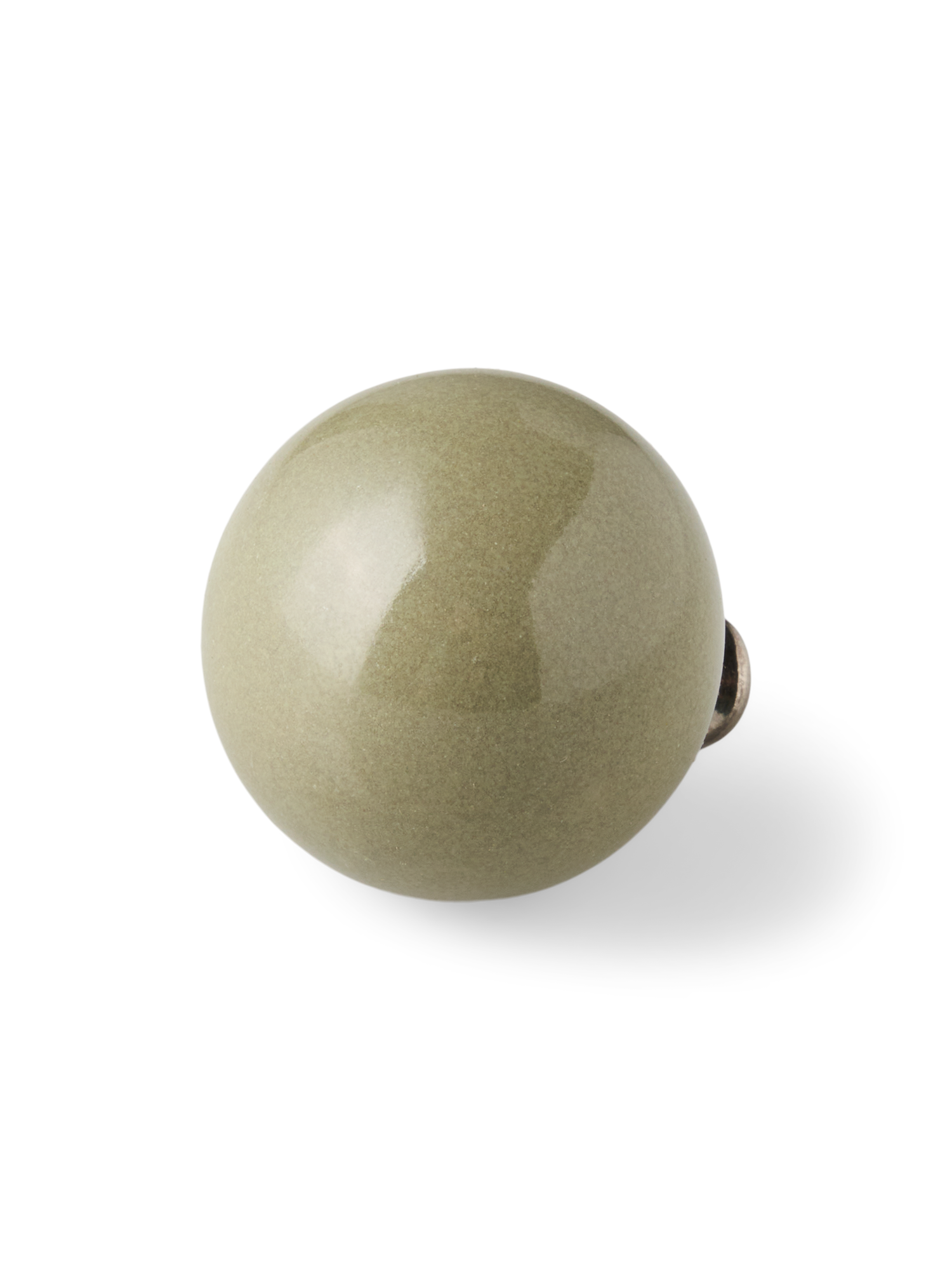 Greb | Keramik. Ø2,5 cm. | Thyme Green