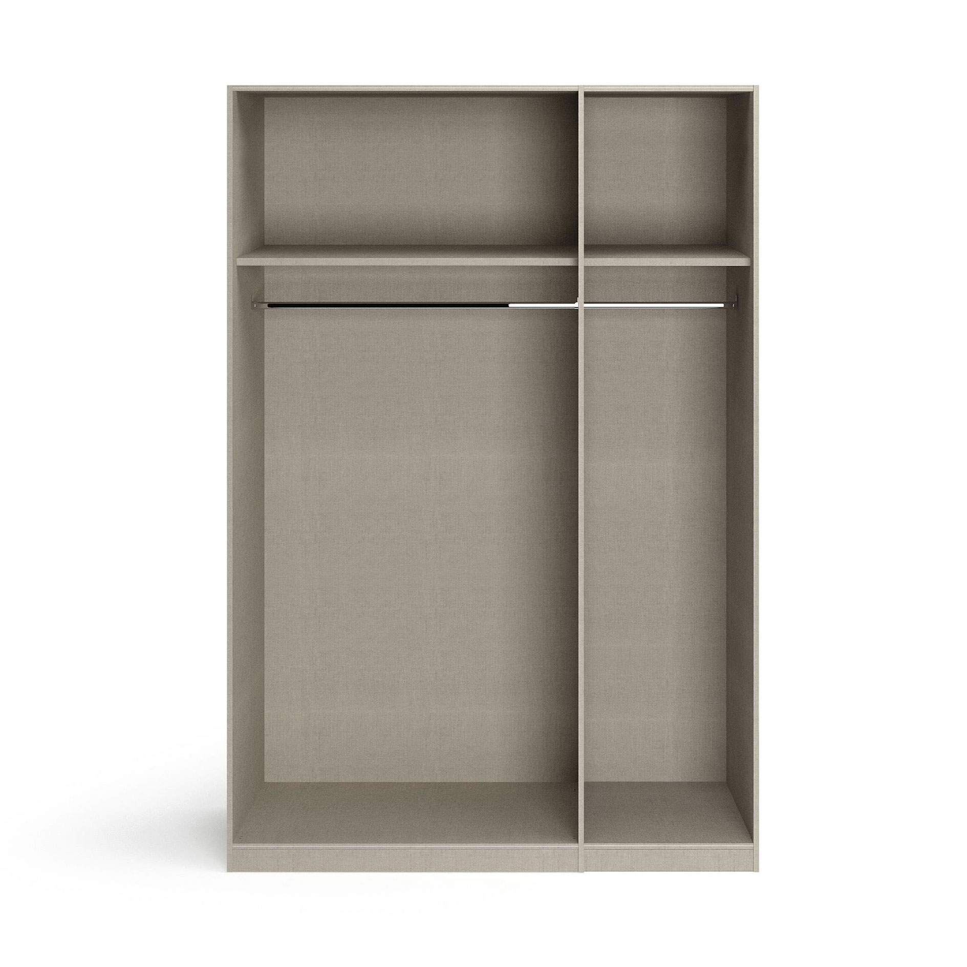 Drehtürenschrank - alpinweiß - 3-türig - 136x210 cm
