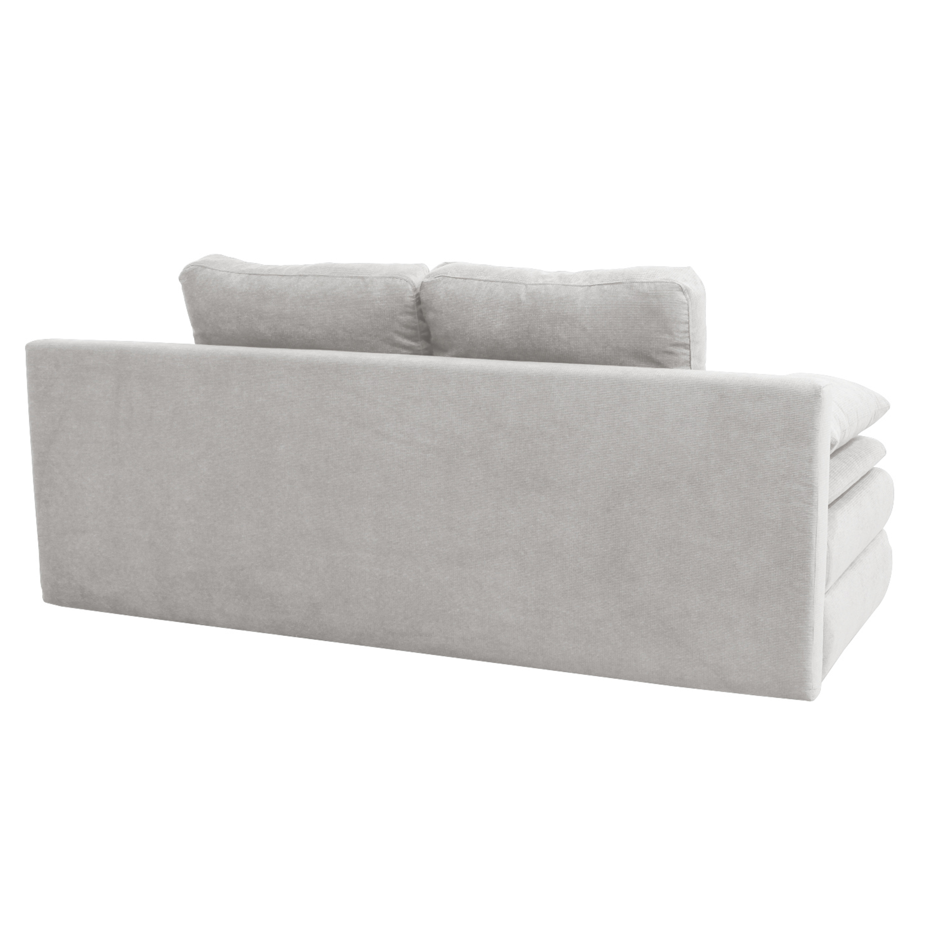 Schlafsofa - silber - mit Staukasten - 202 cm