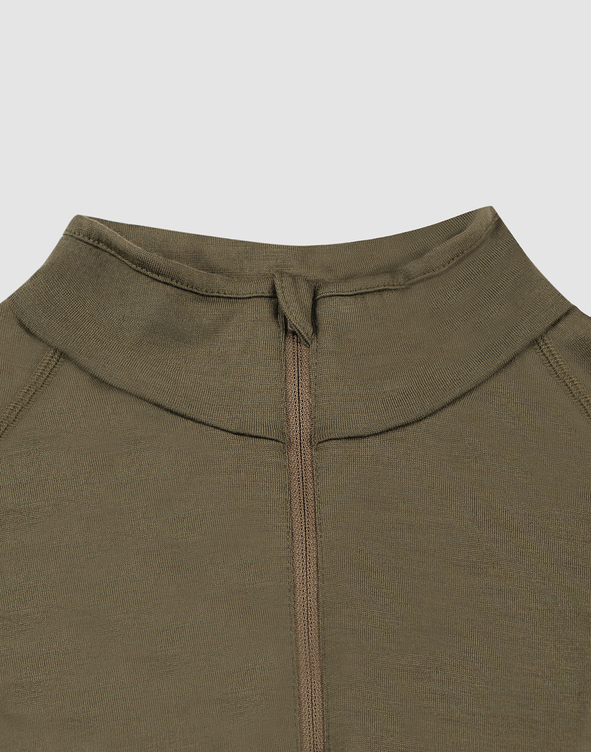 Shirt met halve rits van merinowol voor heren - Gratis