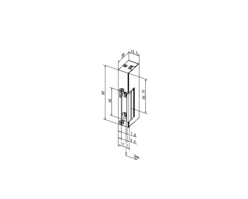 Assa Abloy 27 E elektronische deuropener zonder sluitplaat