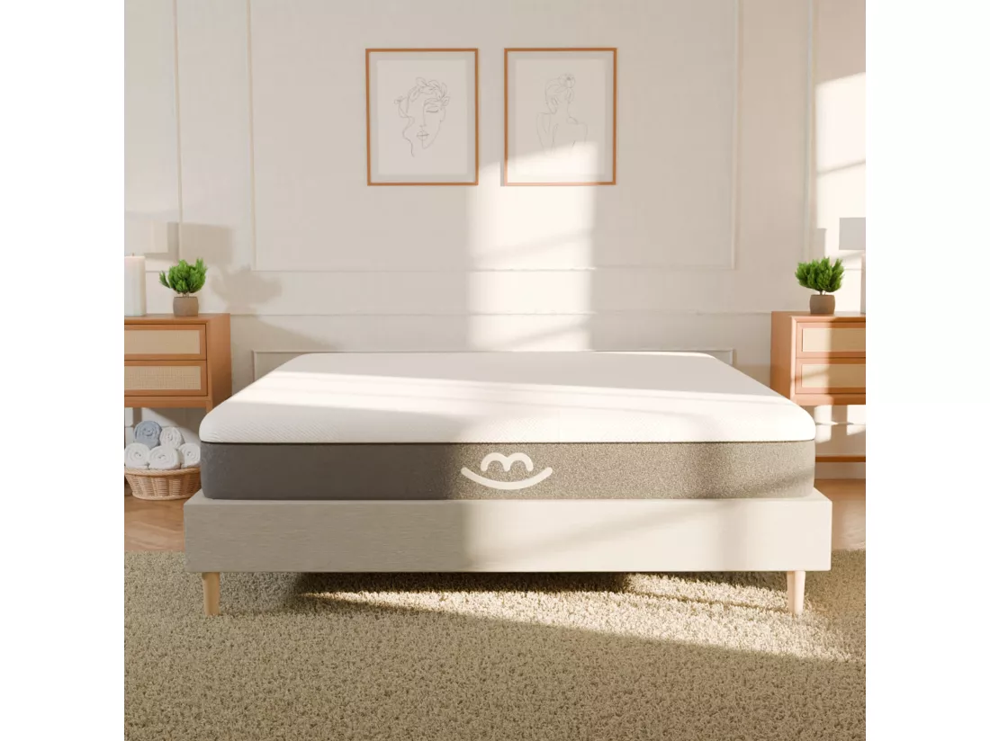 Matelas Latex 180x200x25cm GAIA - 2 faces d'accueil Latex100% Naturel et Mousse - mi-ferme - Morphea