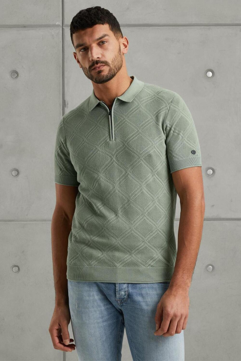 Cast Iron groene heren polo