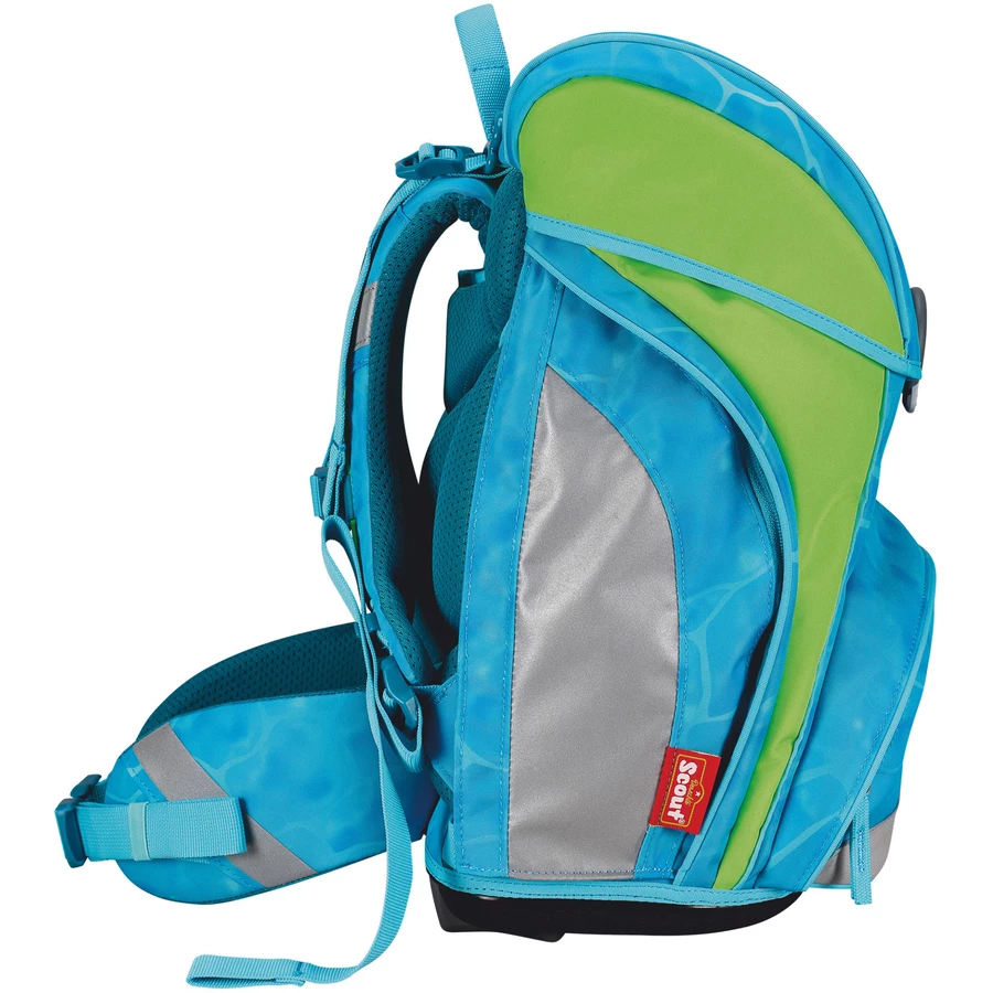 Scout Alpha DIN - Schulranzen Set 4 tlg. Water Lily