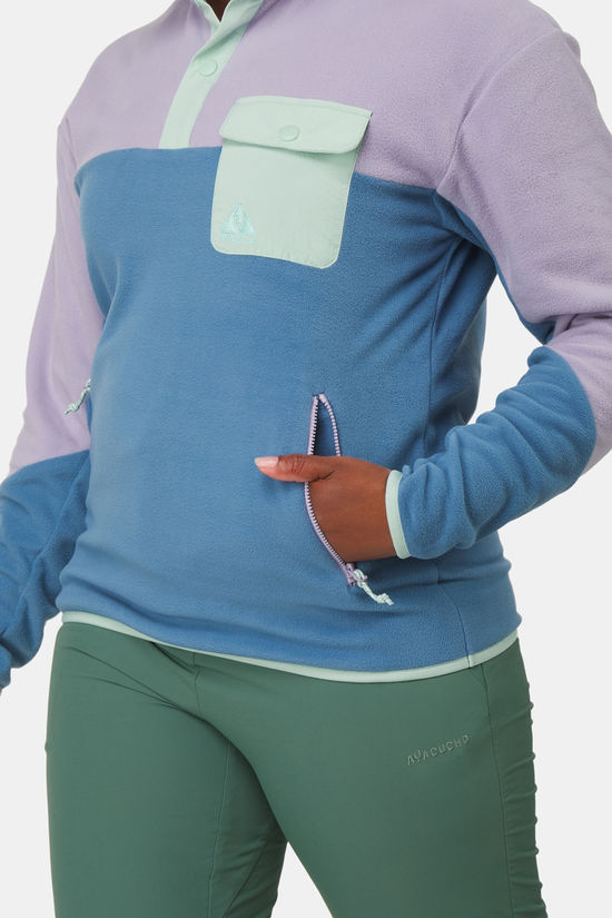 Ayacucho Ayacucho Peniche Micro Fleece Snap Pullover Dames