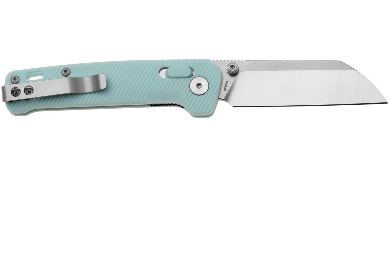 QSP Knife Penguin Glyde QS130GL-D1 Two-Tone 14C28N, Ice Cream Blue FRN, zakmes